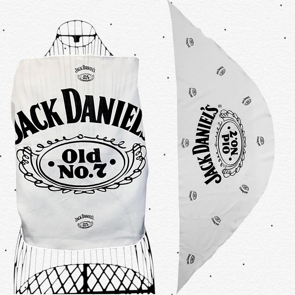 Jack Daniel's Old No.7 White Bandana Scarf - Picture 1 of 7